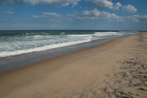 An empty beach!