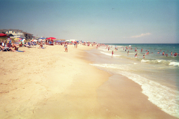 ... along the beach!