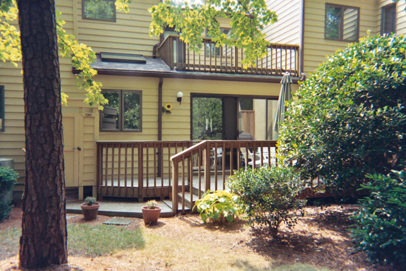 ... on the back deck!