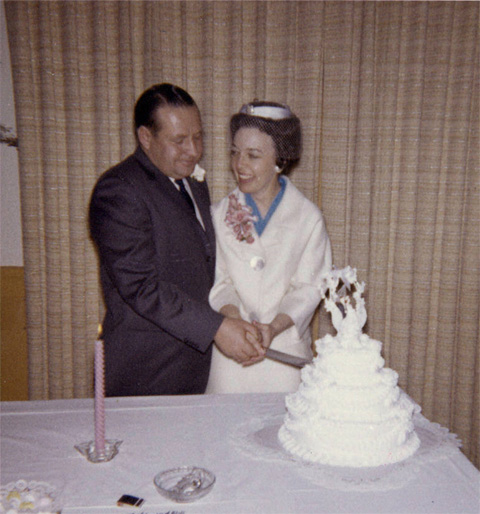 At their wedding